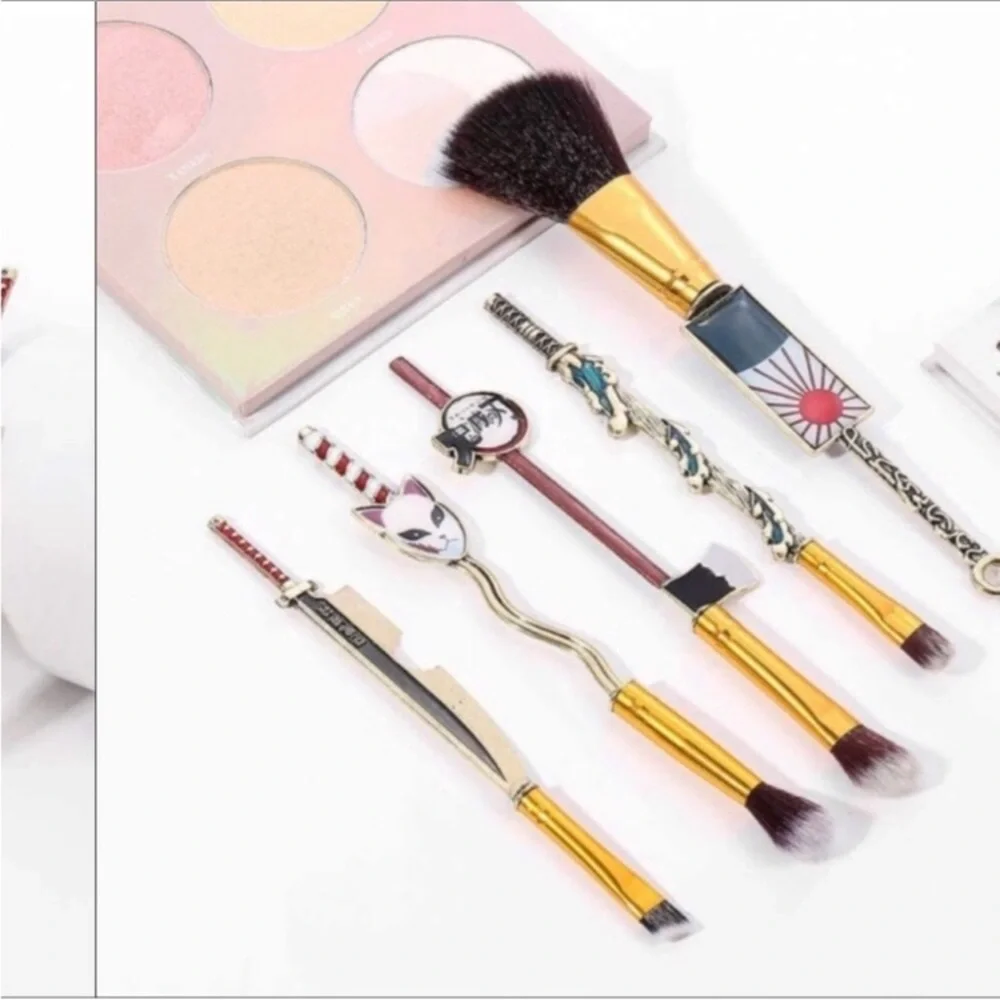 Demon Slayer Makeup Brush Set 5pcs Anime